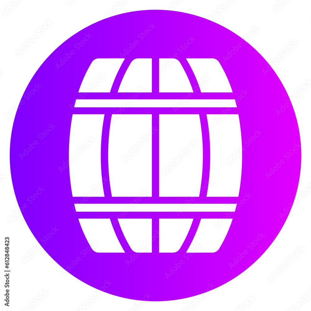 barrel gradient icon barrel gradient icon