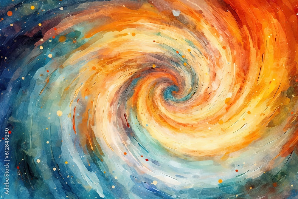 Twisted Cosmic Journey: A Celestial Spiral Through a Fantasy Starry