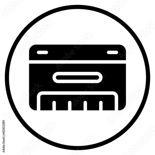 harmonica glyph icon