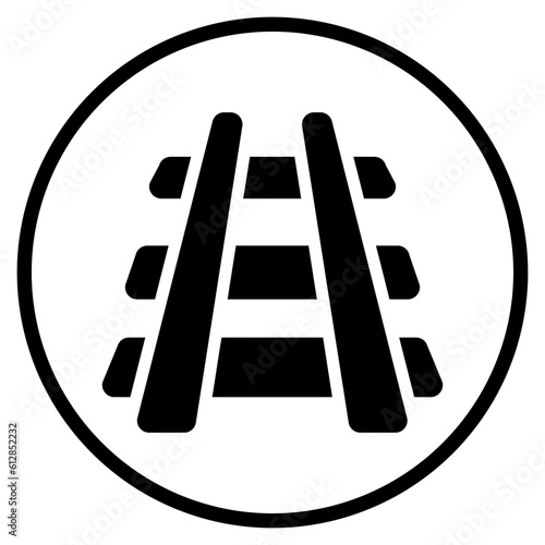 railway glyph icon