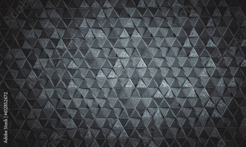  background with triangular texture and dark galvanised metal