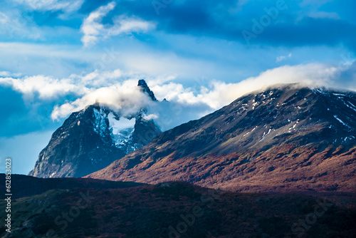 Andes southermost mountains landscape, ushuaia, argentina