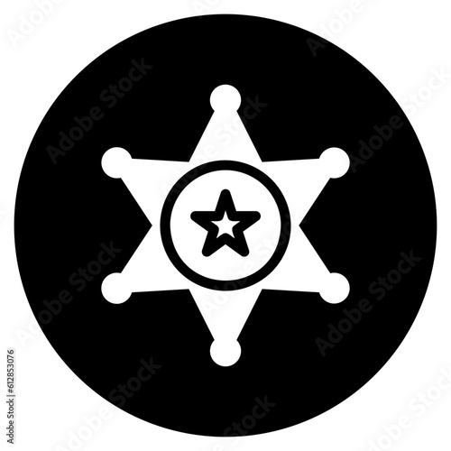 sheriff glyph icon