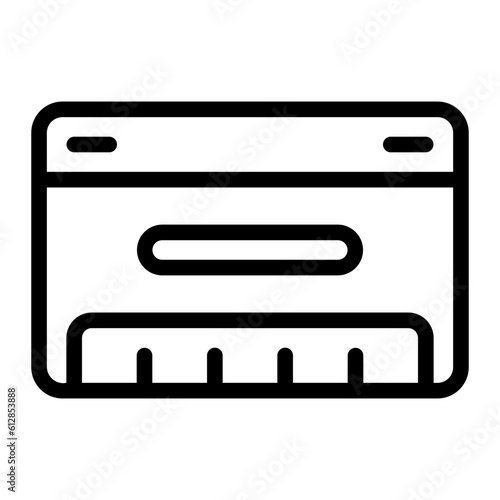 harmonica line icon