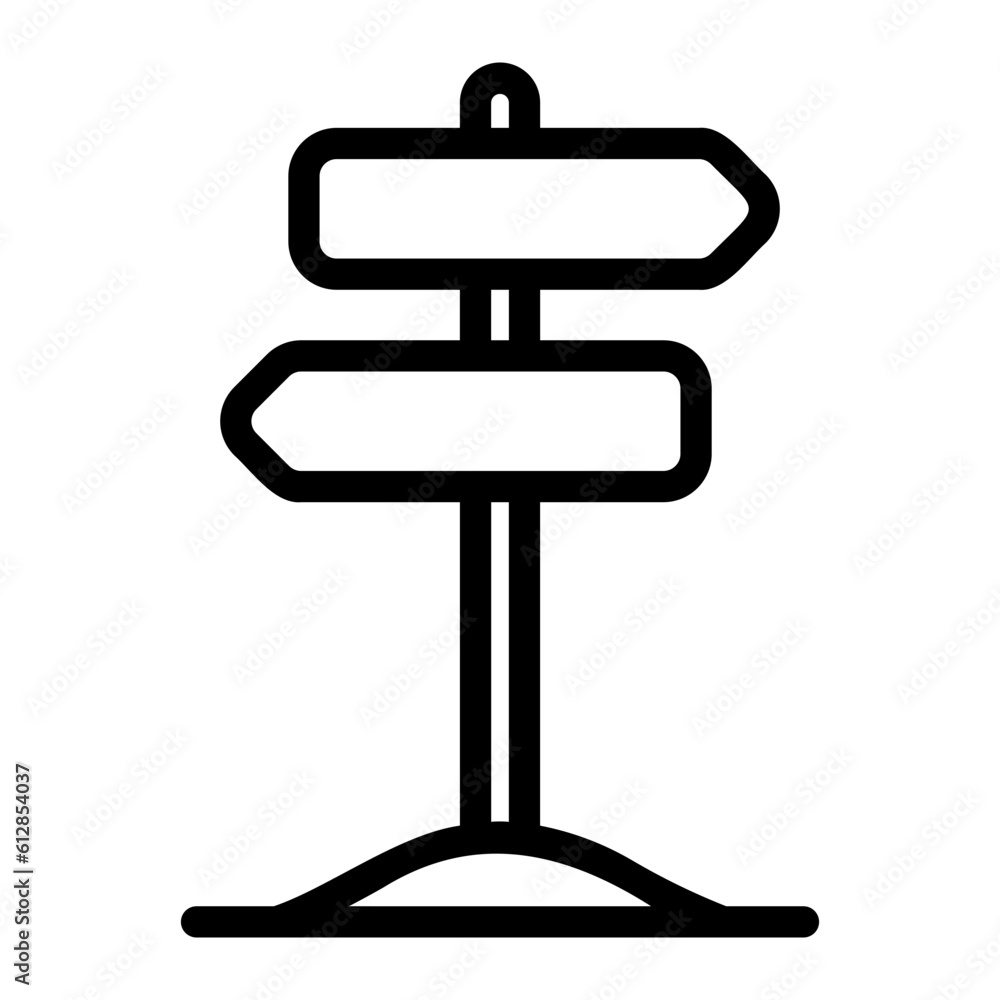 signpost line icon signpost line icon