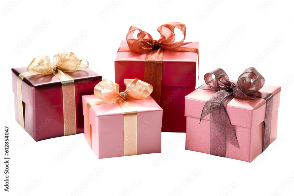 Obraz premium gift boxes, isolated on white background PNG