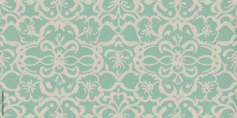 Abstract background in beige-green color. Background with an ornament.