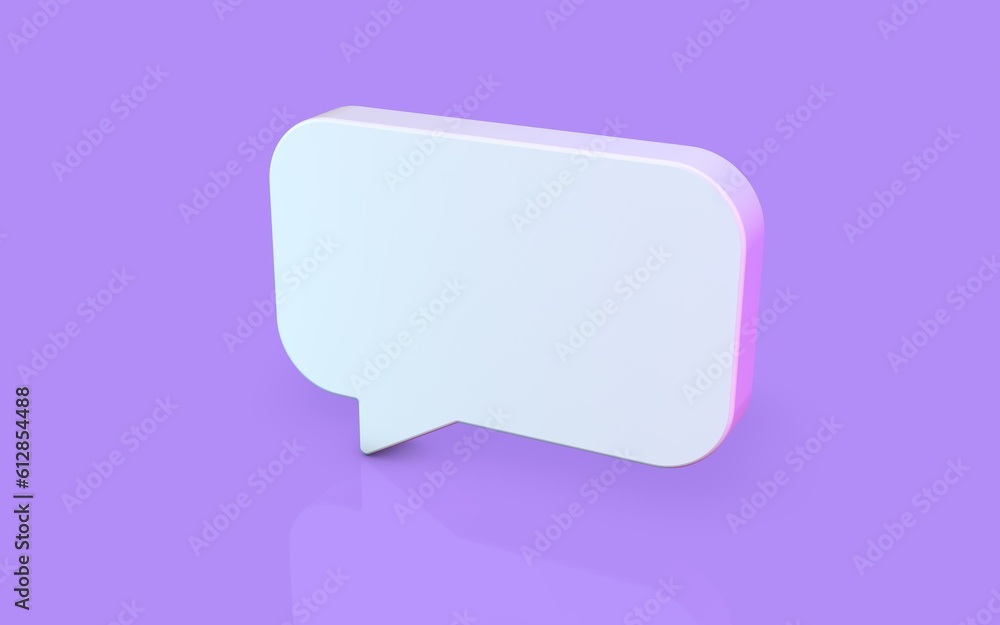 Chat balloon - 3d illustration Chat balloon - 3d illustration