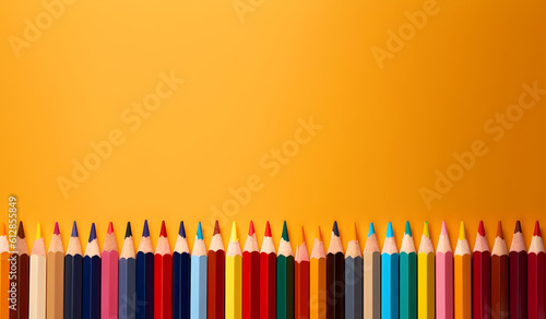 pencils background. generative ai