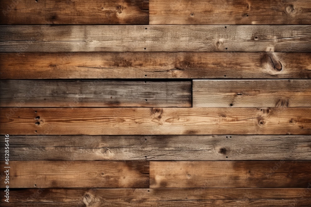 Naklejka premium Wood plank background image photo of wooden board. Generative AI