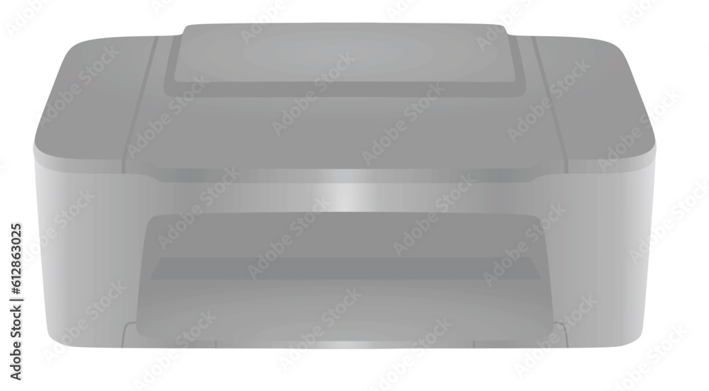 Simple ink jet printer. vector Simple ink jet printer. vector