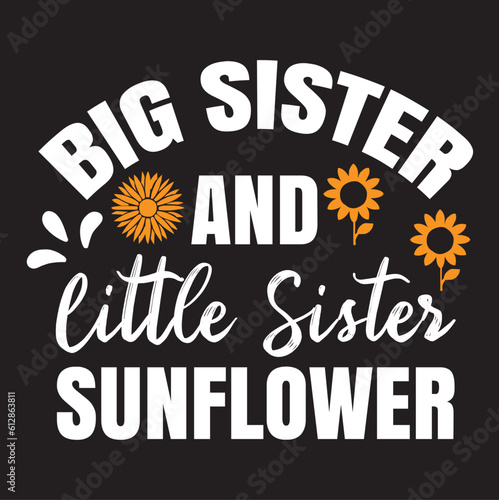 Big Sister And Little Sister Sunflower svg