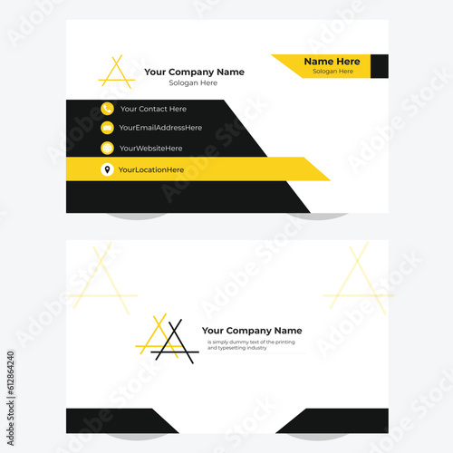 Creative Business Card Template design photo