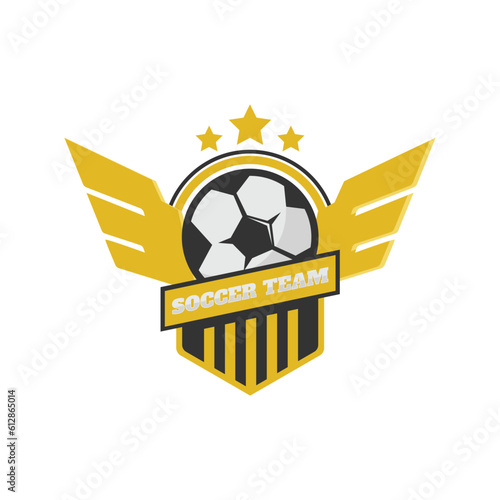 Football or soccer club logo badge vector