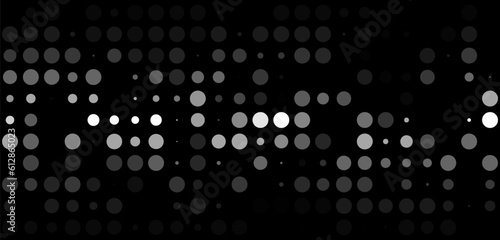 Abstract gradient background of dots. 3d rendering.