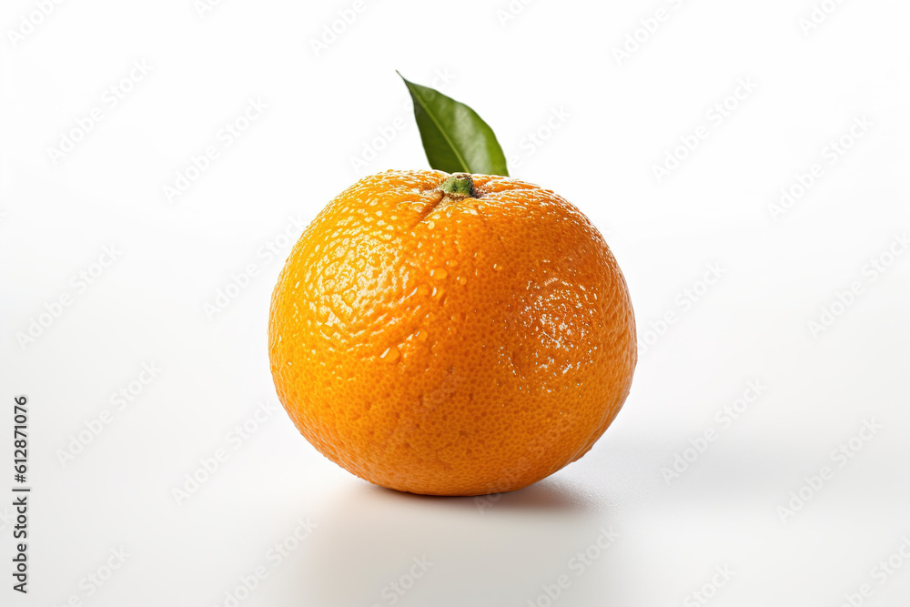 Tangerine on a white studio background generative ai Tangerine on a white studio background generative ai