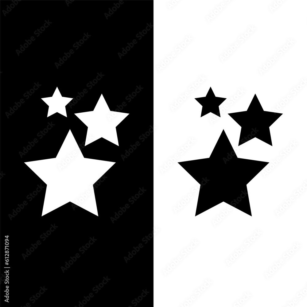 black and white star icon black and white star icon