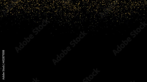 Wallpaper Mural golden particle animation background, premium glittering golden particles grid motion background floating in cyberspace loop background Torontodigital.ca