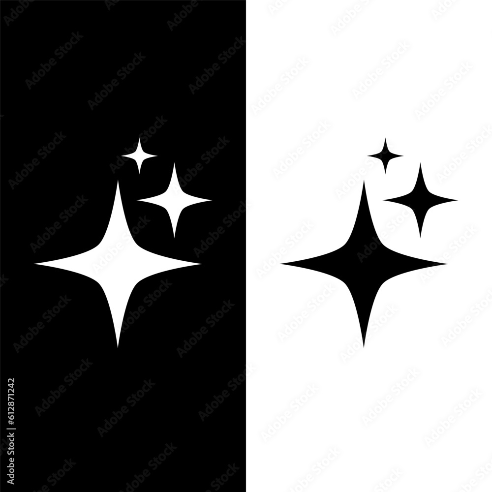 black and white star icon black and white star icon