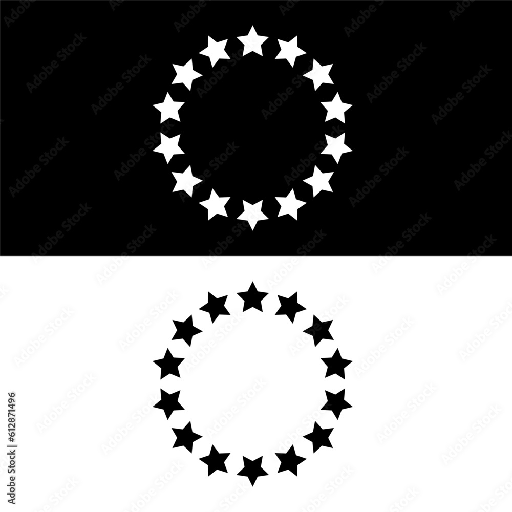 black and white star icon black and white star icon