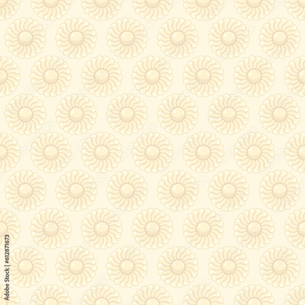 Off White Geometric Floral Motif Seamless Vector Repeat Pattern Off White Geometric Floral Motif Seamless Vector Repeat Pattern