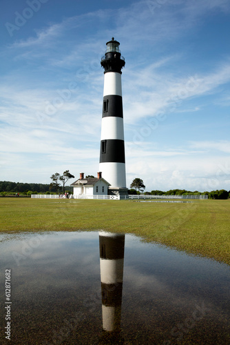 View of Bodie Island Lighthouse in North Carolina