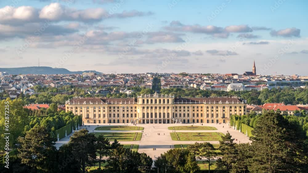Vienna Austria time lapse 4K, city skyline timelapse at Vienna city center Vienna Austria time lapse 4K, city skyline timelapse at Vienna city center