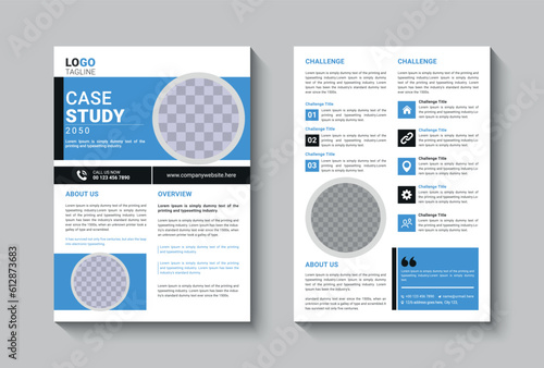 Case study flyer template