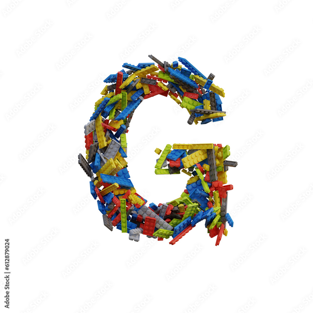 Play Blocks 3D Alphabet or PNG Letters