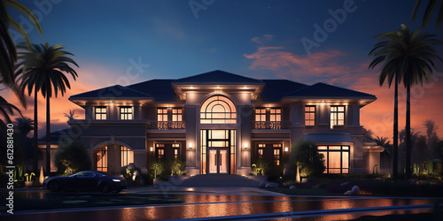 Luxury modern home living, real estate, housing market and architecture inspiration © Artofinnovation