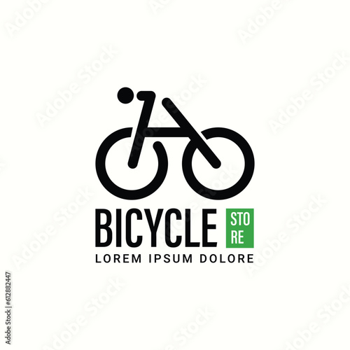 Vector bicycle logo template design