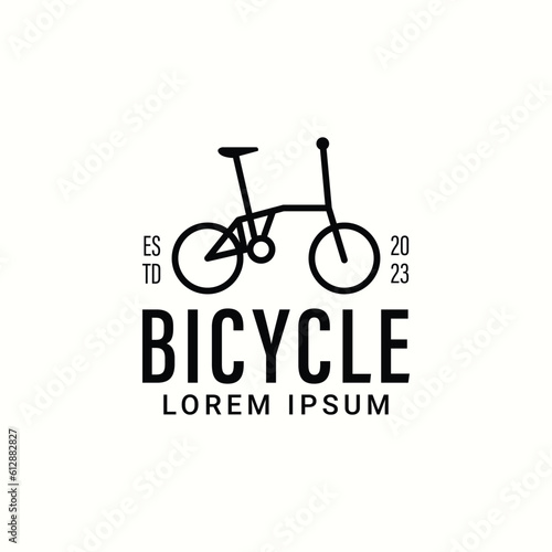 Vector bicycle logo template design