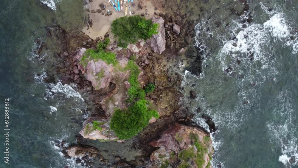 A small island not far off the coast is a natural tourist and leisure destination. High-angle shot from a drone, Sea, islands and beautiful nature in the eastern part of Thailand. A small island not far off the coast is a natural tourist and leisure destination. High-angle shot from a drone, Sea, islands and beautiful nature in the eastern part of Thailand.