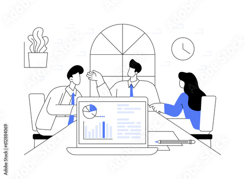 Stakeholders abstract concept vector illustration.