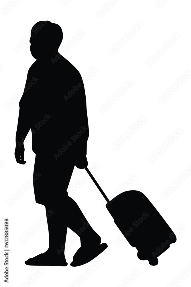 Man silhouette vector on white background ,people in black and white, illustration for creative content. Man silhouette vector on white background ,people in black and white, illustration for creative content.