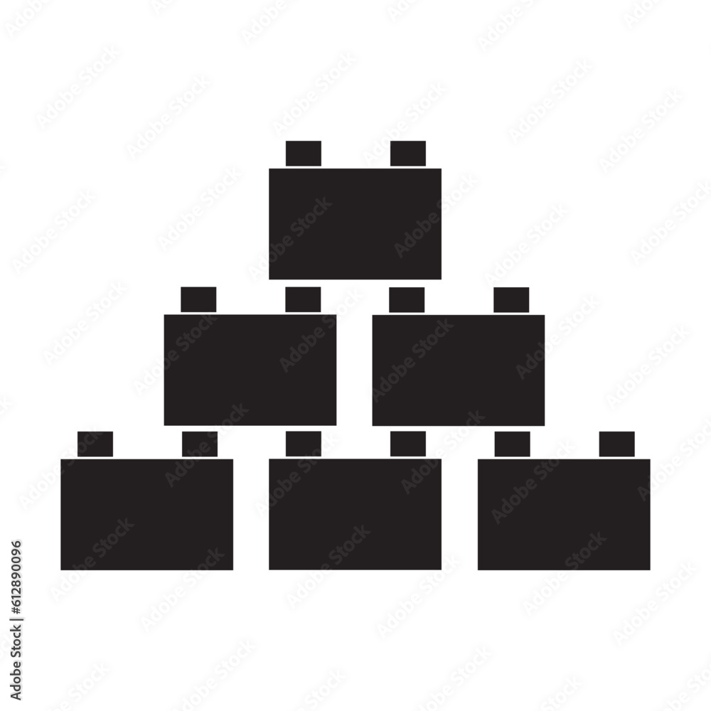 building blocks icon vector design template building blocks icon vector design template