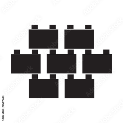 building blocks icon vector design template