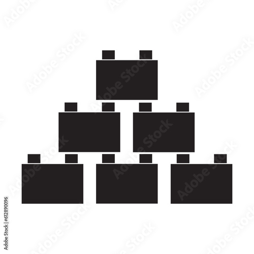 building blocks icon vector design template