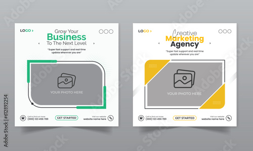 Digital marketing agency business promotion corporate social media post template