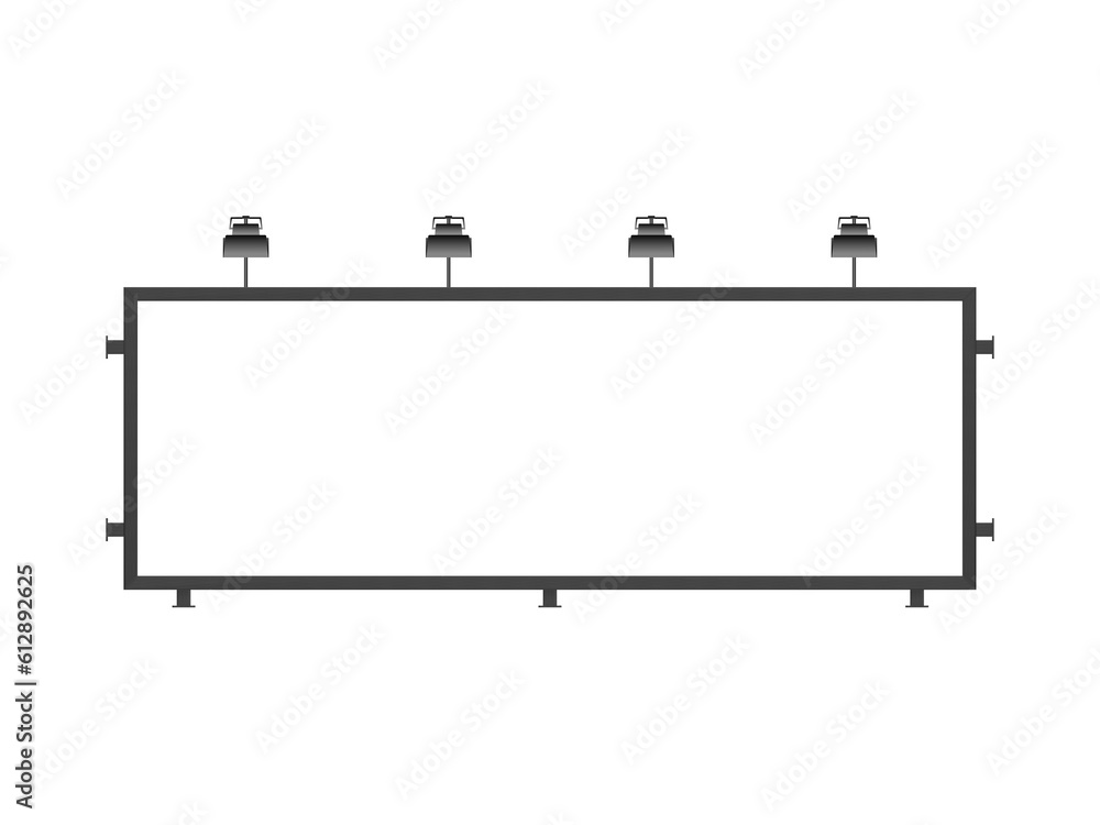 Obraz premium Blank billboard frame storefront