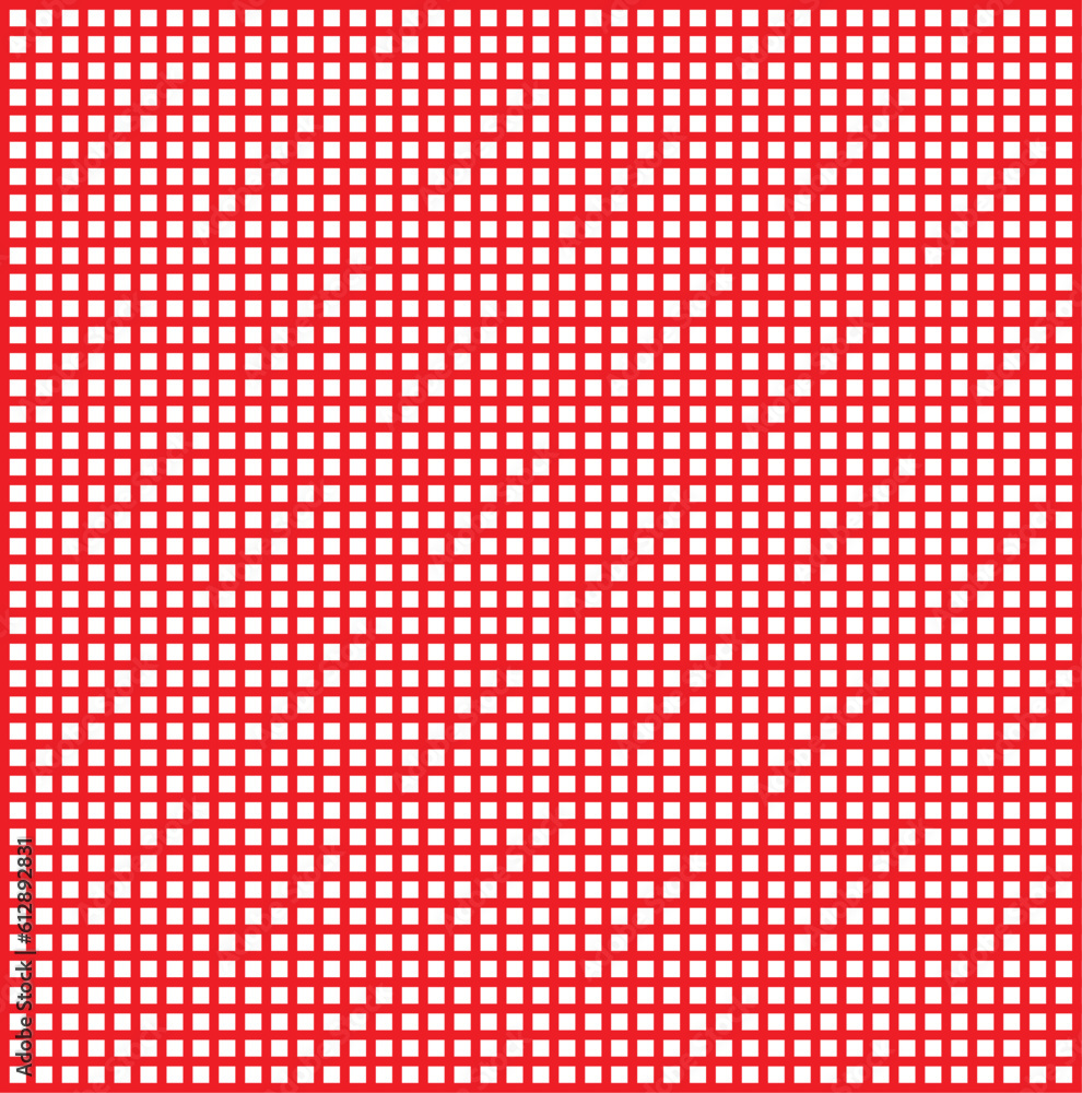Red pattern with squares, line art Red pattern with squares, line art