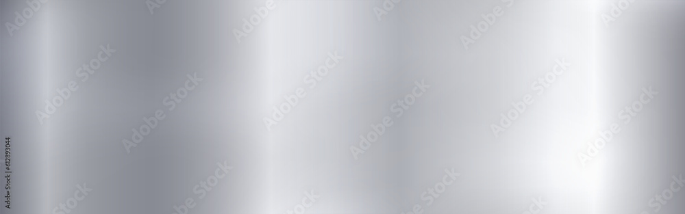 Metal texture. Wide silver material. Steel background with light. Brushed metal effect. Metallic backdrop with reflections. Realistic metal sheet. Vector illustration Metal texture. Wide silver material. Steel background with light. Brushed metal effect. Metallic backdrop with reflections. Realistic metal sheet. Vector illustration