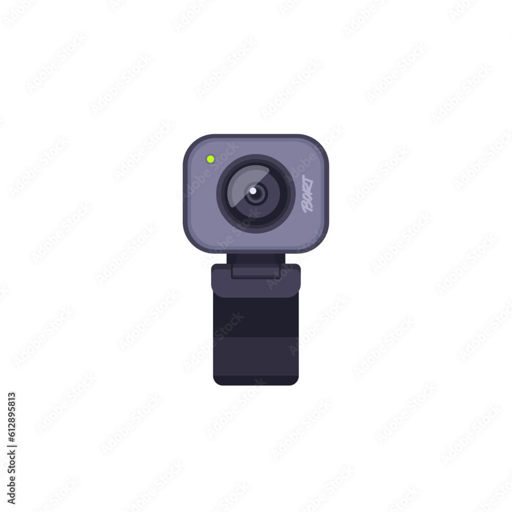 web cam Icon Isolated Sign Flat Style Vector Illustration Symbol on White Background web cam Icon Isolated Sign Flat Style Vector Illustration Symbol on White Background