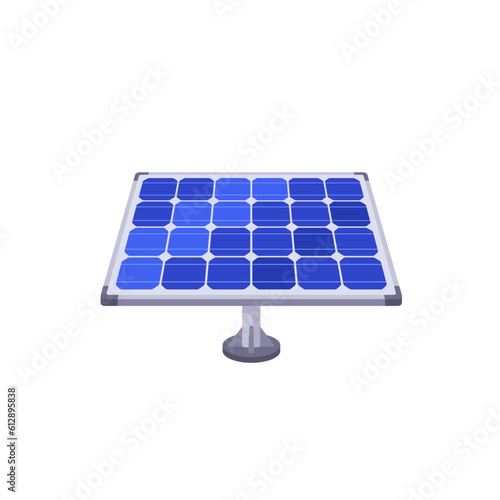 solar panel Icon Isolated Sign Flat Style Vector Illustration Symbol on White Background