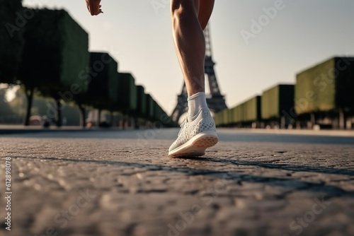 Atletismo en París . IA GENERATOR