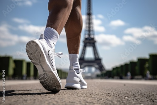 Atletismo en París . IA GENERATOR