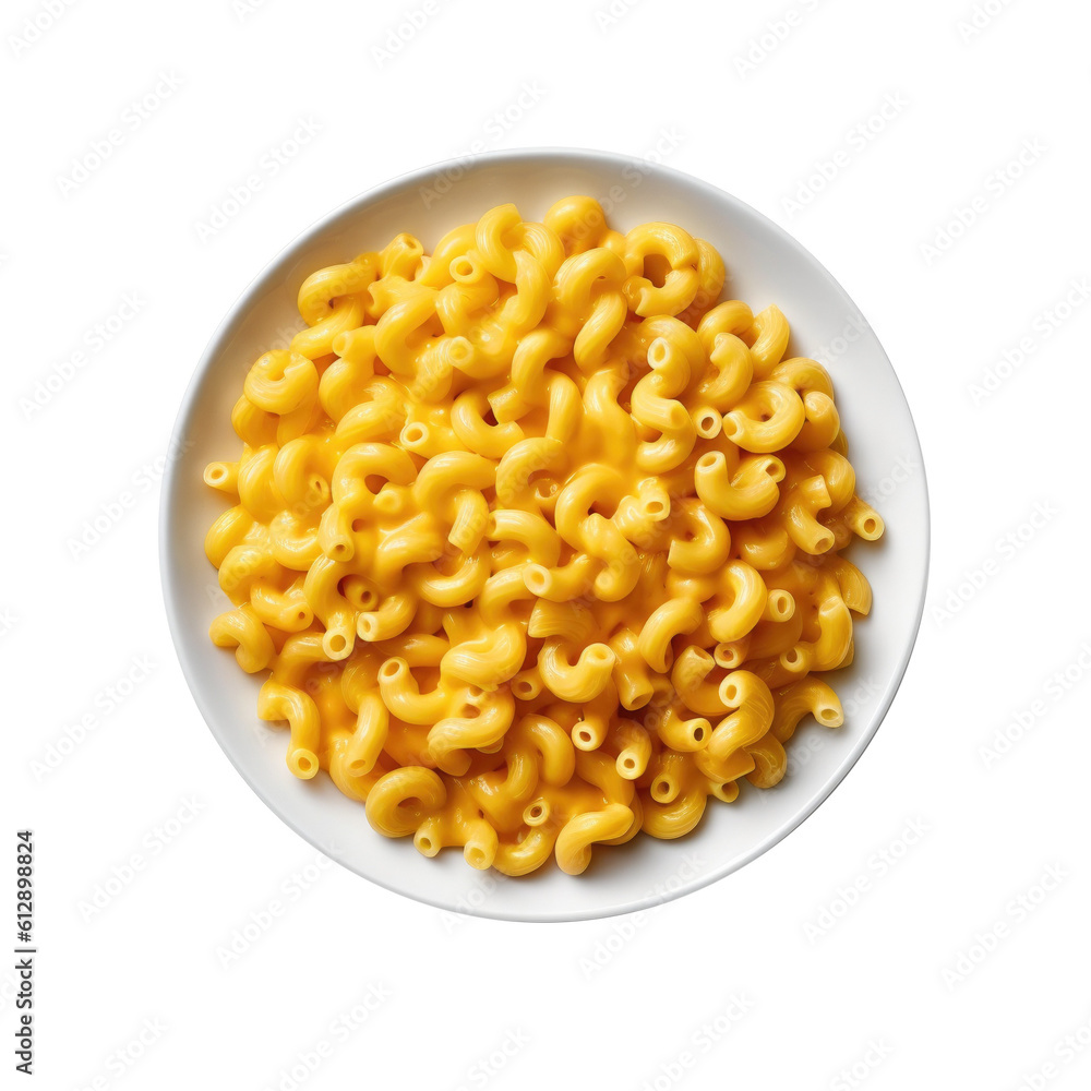 Plate of Macaroni and Cheese on a Transparent Background.
Plate of Macaroni and Cheese on a Transparent Background.