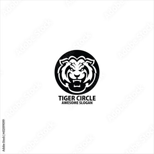 tiger head logo design macot photo