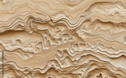 Nature's Reliefs: Wooden Topographical Maps for Artistic Wall Decor, Generative AI
