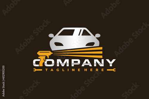 car paint sprayer logo